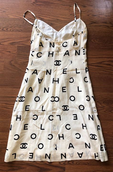 chanel print mini dress